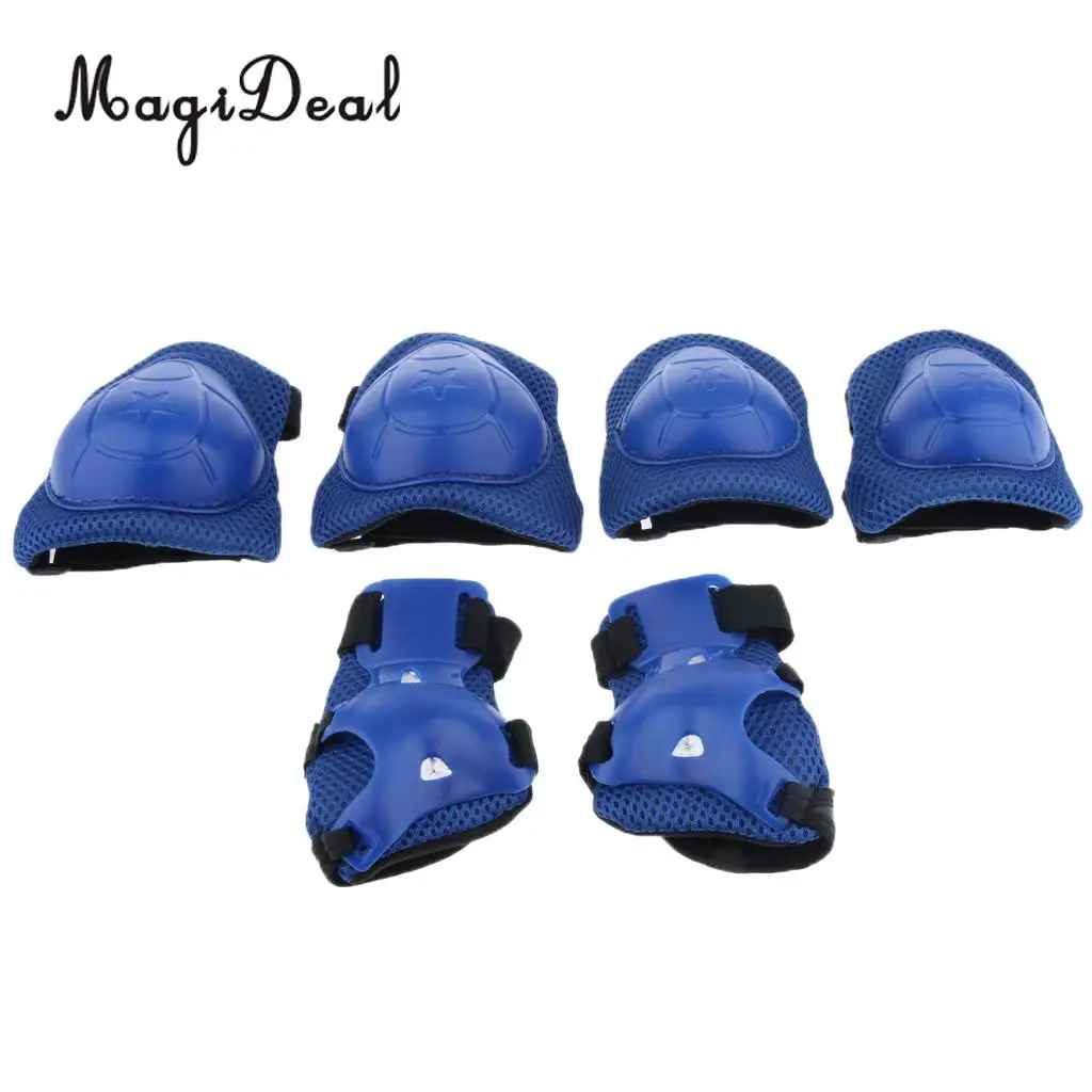 6Pcs Kid's Knee Pads Elbow Pads Wrist Guards for Skateboarding Cycling Inline Skating Roller Blading