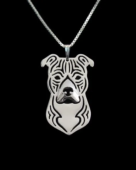 Американский стаффордширский терьер ожерелье модное питбуль ожерелье домашнее животное собака ювелирные изделия для женщин