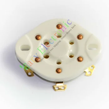 

Wholesale and retail 4pc 6PIN Gold Ceramics Vacuum TUBE SOCKET SAVER FOR VT57 VT58 AUDIO tube amps free shipping