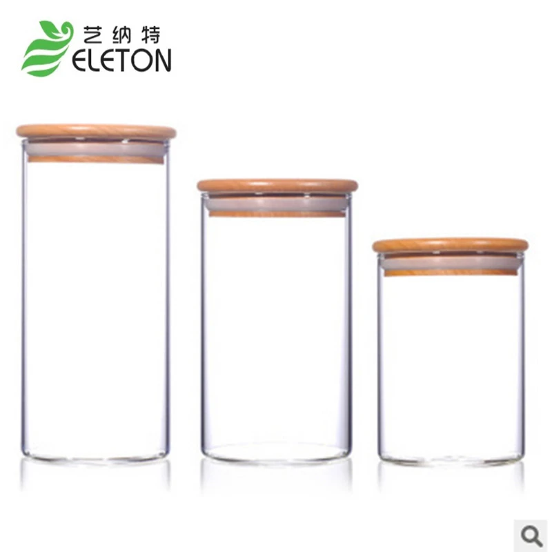 ELETON Glass jars and lids Food Candy storage Tea container Caning Sealing Violetta Mason Jars Kitchen accessories
