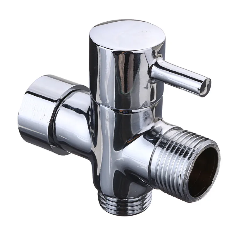 3 Way Shower Diverter With Valve Brass Chrome Effective Water Control