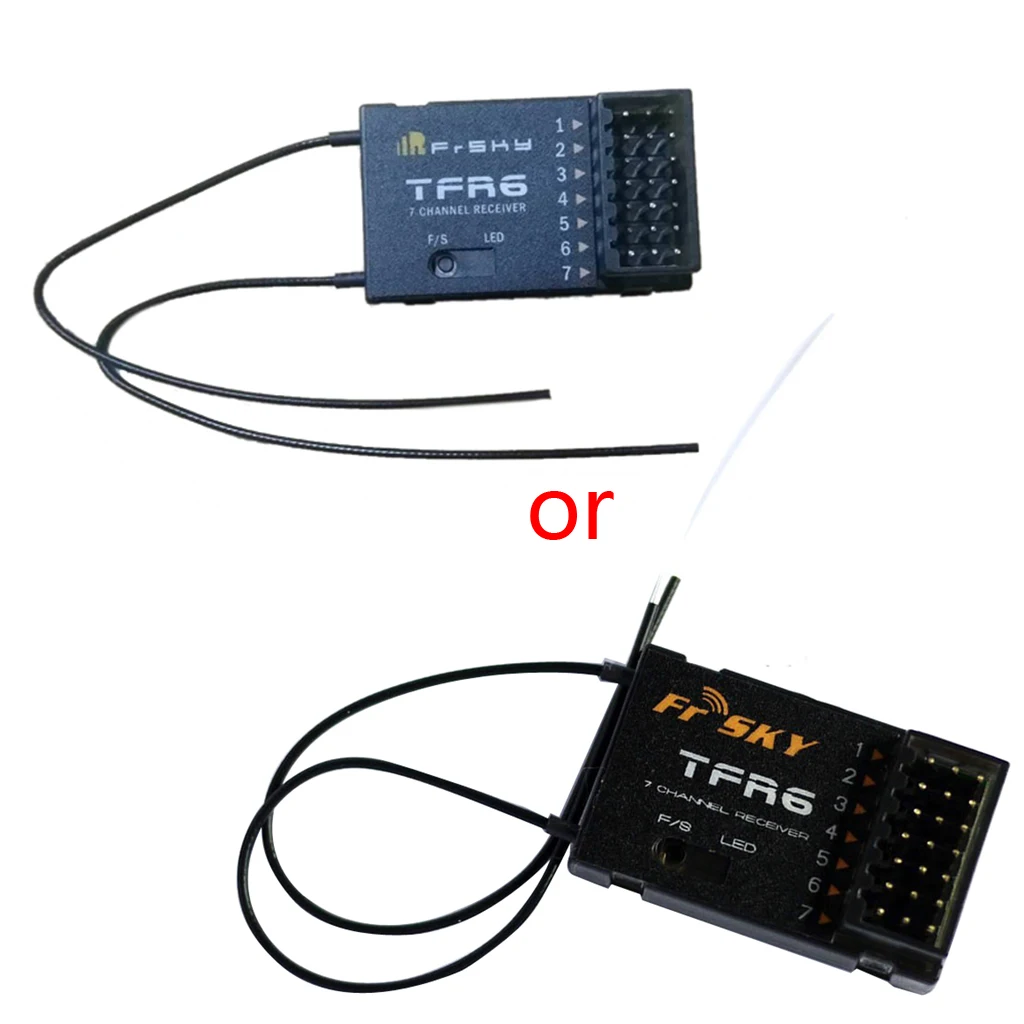 

FrSky TFR6 2.4GHz 7-channel Receiver for RC Hobby Compatible with FASST