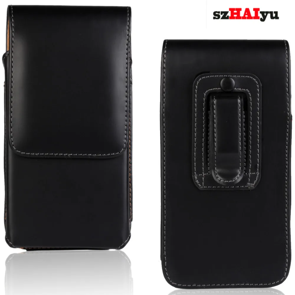 

szHAIyu Luxury Vertical Leather Pouch Case Cell Phone Belt Case Holster Cover Pouch Clip Phone Bag