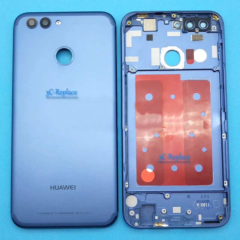 Для huawei Nova 2 PIC-AL00 PIC-L09 PIC-L29 PIC-TL00 PIC-LX9 задняя Батарея крышка дверца батарейного Корпус чехол сзади Стекло запчасти