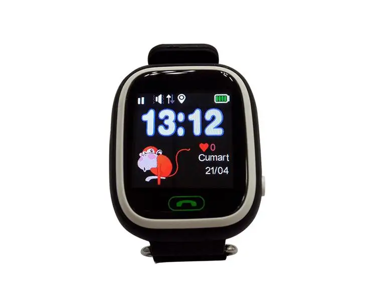 Умные часы Дети путь gps локатор черный LEOTEC | Электроника