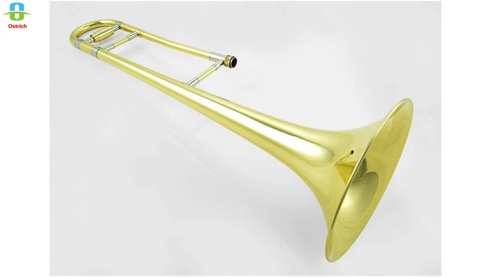 Alto trombone B плоский золотой лак Fever студенческий скользящий золотой лак B плоский тромбон с чехлом и мундштуком