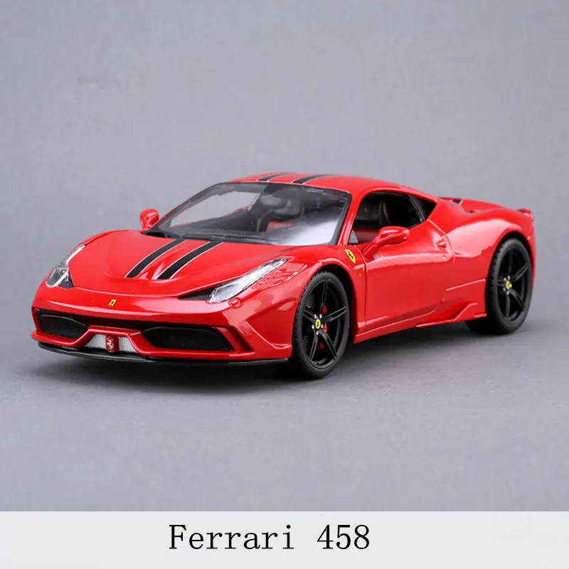 Bburago 1:18 Ferrari спортивный автомобиль производитель авторизованный имитационный сплав модель автомобиля ремесла украшение Коллекция игрушек инструменты - Цвет: 458