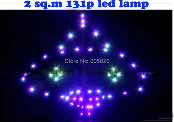 

free shipping high quality 2 sq.m led kite fun ufo kite 131p Super Flux with battery wall and ceiling kevlar line fiber para