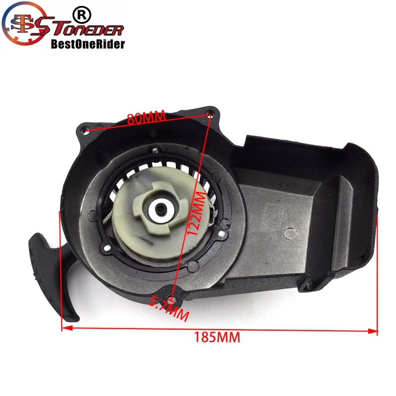 STONEDER Minimoto Easy Recoil Pull Starter For 47cc 49cc Engine Pocket Bike Mini Moto Dirt Bike Kids ATV Quad 2 Stroke