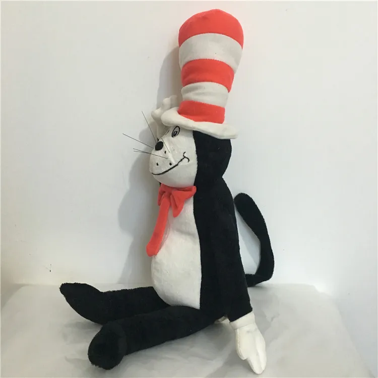 Dr. Seuss Классический Аниме Кот в плюшевая игрушка в шапке мягкая игрушка кукла подарок на день рождения для вашего ребенка 50 см