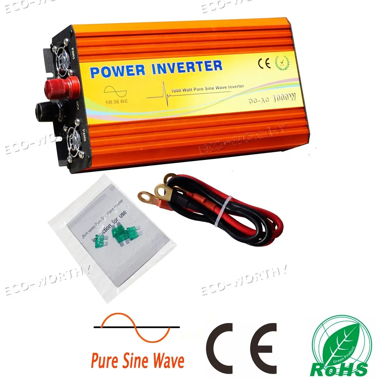 

1000W Off Grid Pure Sine Wave Inverter 12V/110V With MPPT Fit for RV Boat