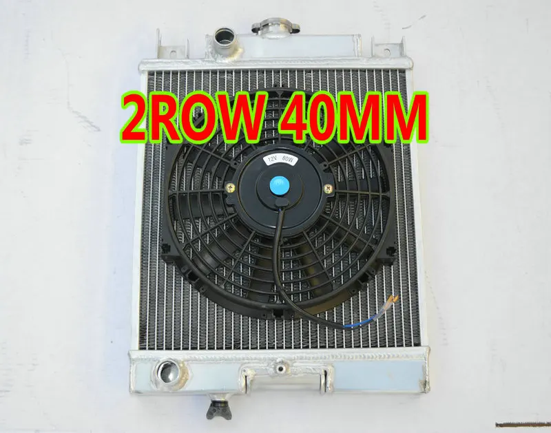 

NEW Aluminum Radiator & Fan For 1989-1994 Suzuki Swift Cultus Gen 2 SF GA GS GL GLX 1.0/1.3/1.6L I4 Manual