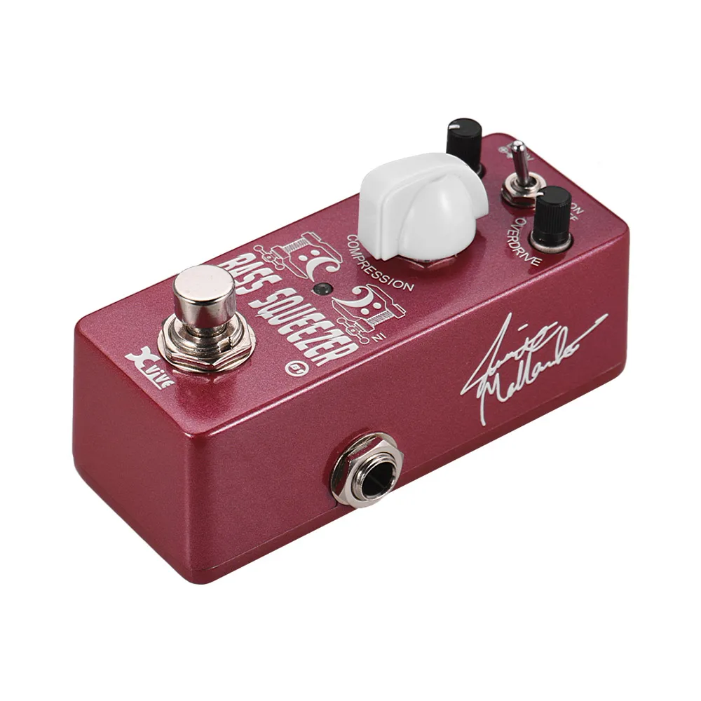 

Guitar Effect PedalBASS SQUEEZER Bass Compressor Compression with Volume Overdrive Compression Controls True Bypass