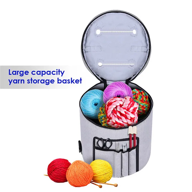 Yarn Storage Bag Organizer with Divider for Crocheting Knitting Yarn storage bag organizer with divider for crocheting knitting