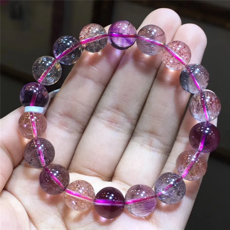 Natural Super Seven Melody Stone Rutilated Quartz Bracelet (1)