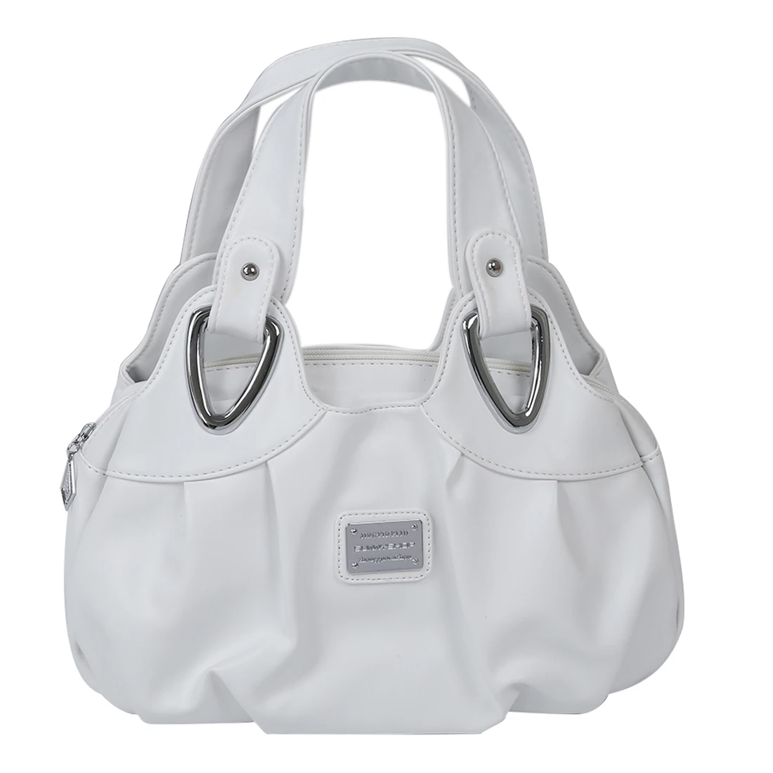 Модная Сумка женская pu кожаная сумка сумки с ручкой Satchel-матовый белый
