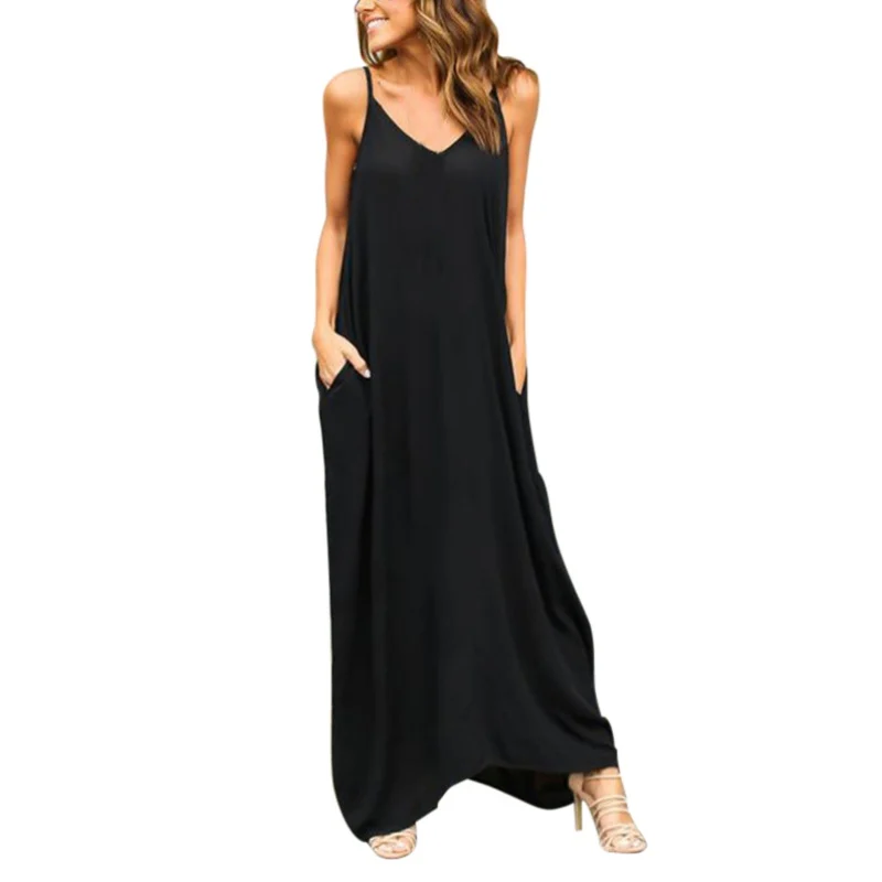 Long Maxi Dress 2017 Women Boho Vestidos Summer Strap Dress Beach Wear Strap Deep V Neck Sleeveless Dresses Plus Size womens-long-maxi-dresses : image Long Maxi Dress 2017 Women Boho Vestidos Summer Strap Dress Beach Wear Strap Deep V Neck Sleeveless Dresses Plus Size womens-long-maxi-dresses