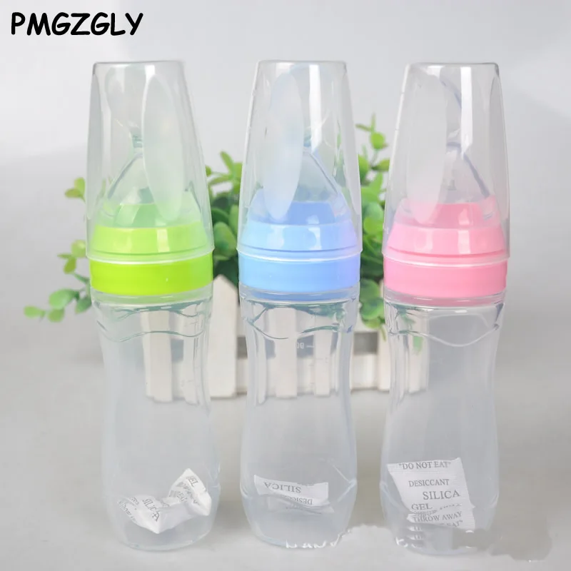 

Feeding Utensils Infant Baby Solid Feeding Spoon Squeeze Nipple Type Utensils Baby Silicone Toddler Milk Water Feeding Spoon