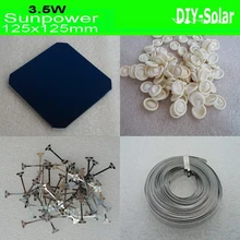 30pcs Sunpower Solar Cells Max 3 5W pc 30pcs Dog bone Connector 2m Busbar Wire 20pcs