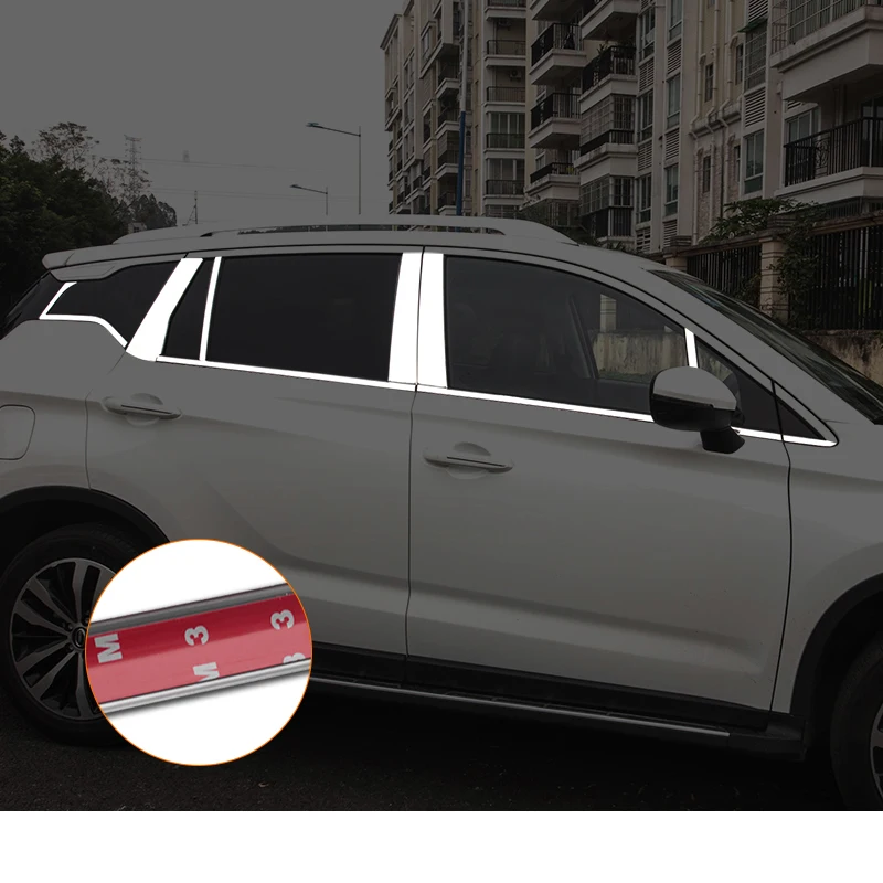 Lsrtw2017 Нержавеющая сталь автомобиля планка оконных наличников для Trumpchi Gs4 - Название цвета: full set 20 pieces2