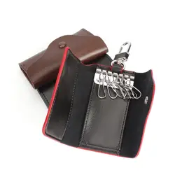 Новая кожаная сумка ключи 2018 кожаная сумка ключи пряжка кожаный чехол Мода сумка ключ organi порте скрипичный ключ homme YC005