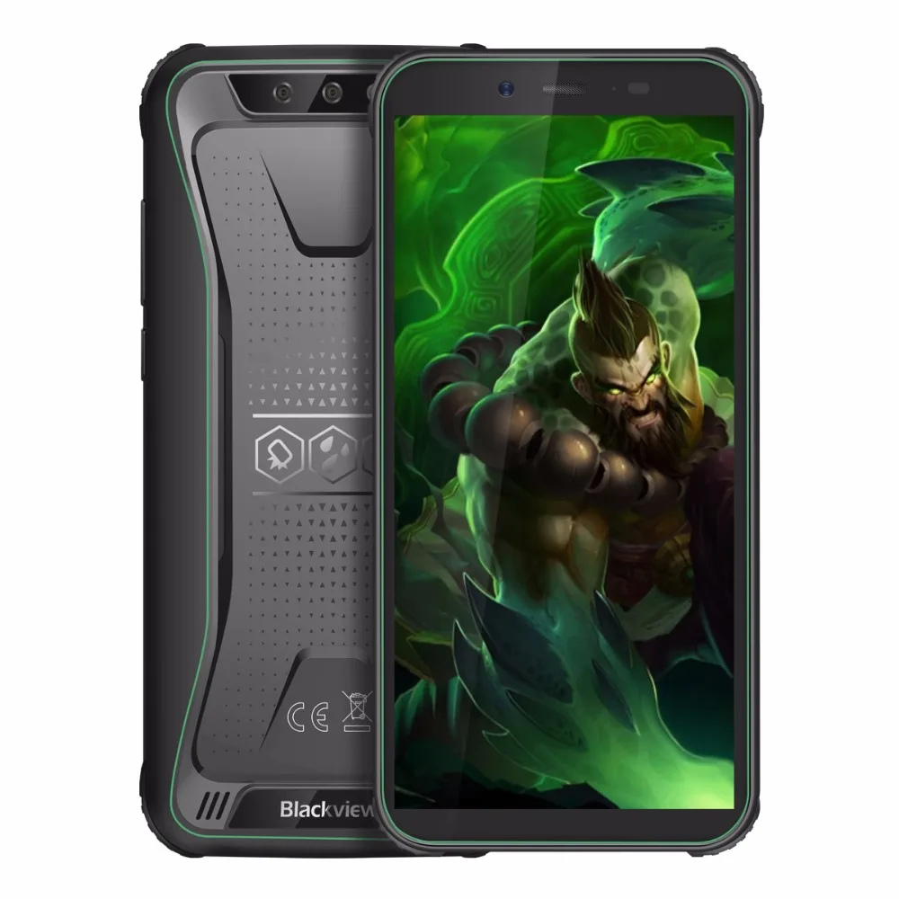 Blackview BV5500 Pro 4G IP68 Водонепроницаемый смартфон + 3 GB 16 GB 5,5 "18:9 Экран 4400 mAh MT6739V Android 9,0 Dual SIM мобильный телефон