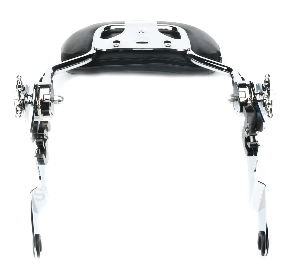 МОТОЦИКЛ хром регулируемая съемная спинка Сисси Бар хром для Harley Touring 09UP запчасти Electra Glide Street Glide