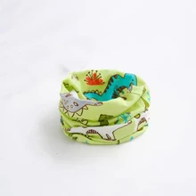 Мода Чистый хлопковый Детский шарф осенняя одежда для мальчиков и девочек, одежда с рисунками динозавров узор шарф детские нагрудники Детский шарф-хомут с круглым воротником шарфы-Снуды мягкие Меховые шейный платок