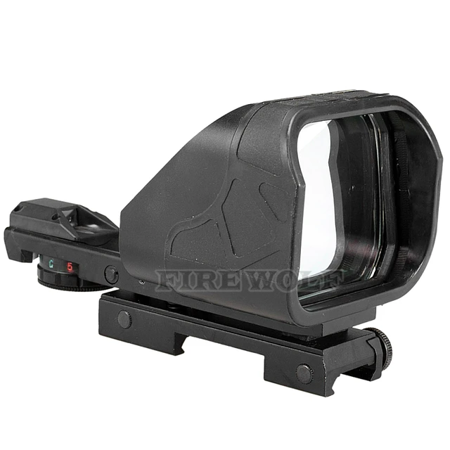 Mira táctica, óptica de caza, mira telescópica holográfica, grande, punto rojo, mira, reflejo, retícula, accesorios de pistola de caza - Imagen 4