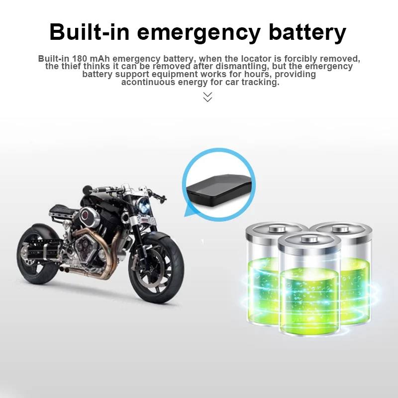 

GPS Tracking Device Locator Waterproof Magnet 180mAh Battery Real Time Tracking for Cars Pets Kids XXM8