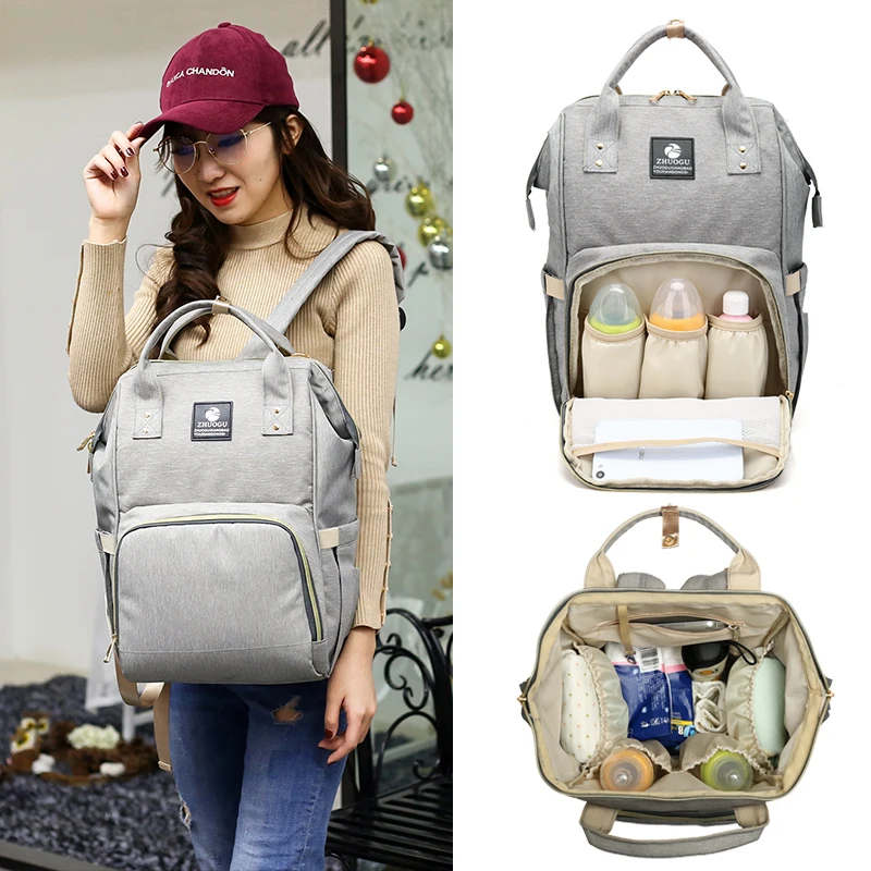 ZHUOG сумки для мамы и ребенка, многофункциональный рюкзак большой емкости для путешествий, водостойкий материал, сумки для подгузников для мамы