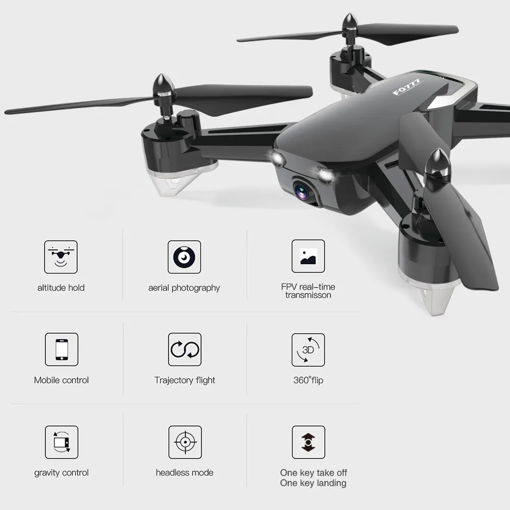 Радиоуправляемый мини-Дрон FQ40 с Wi-Fi FPV камерой селфи Дрон телефон один ключ возврат высота удержания Радиоуправляемый вертолет VS E58 X12 дроны