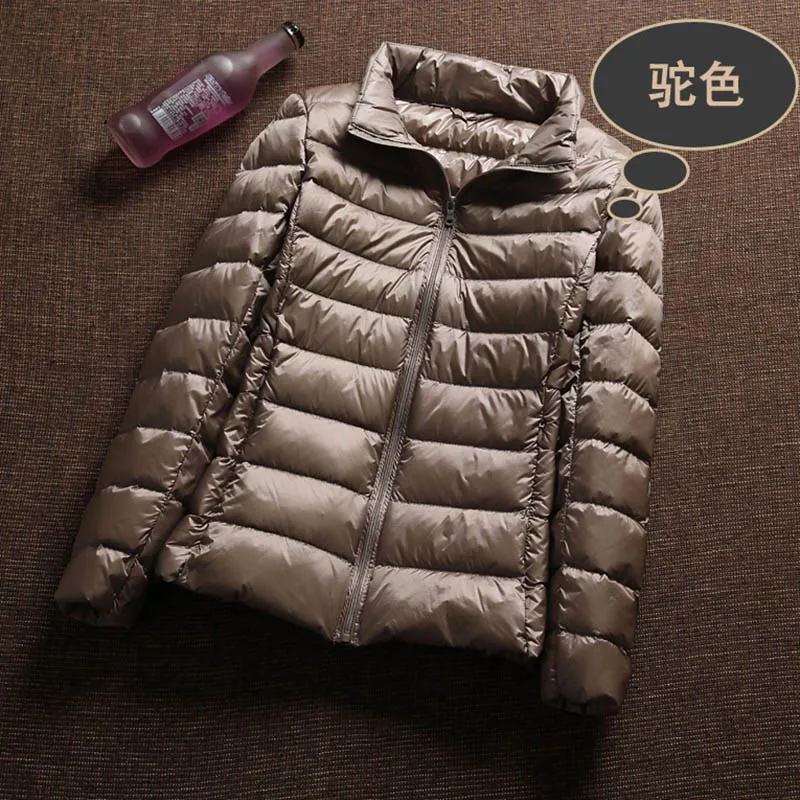 wonderful Ultra Light 90% White Duck Down Jacket Women Winter Coat 2018 Thin Female Winter Slim Warm Jacket W
