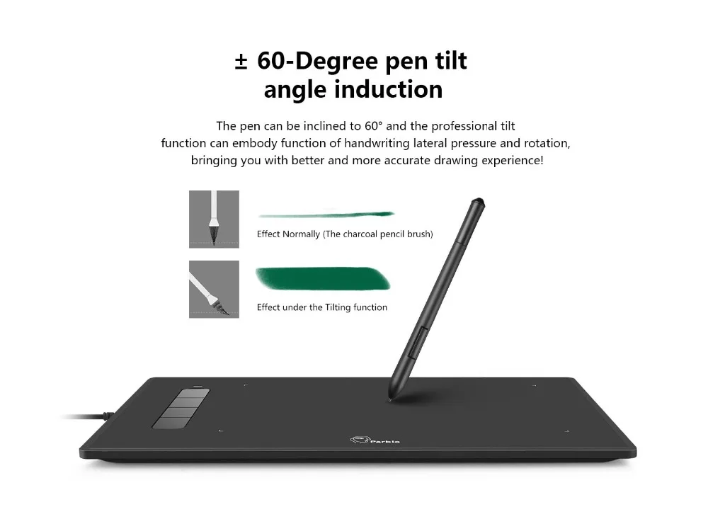 Профессиональный графический планшет Parblo ostrov A609 с ручкой без батареи+ перчатка с двумя пальцами+ комплект сменных наконечников+ защитная пленка