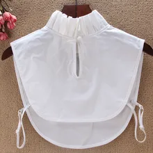 MIARA.L 2018 new white fungus lace false half a turtleneck collar lotus leaf collar detachable collar for women free shipping free shipping wholesale false collar 2 layers lace collar necktie tie necklace jewelry