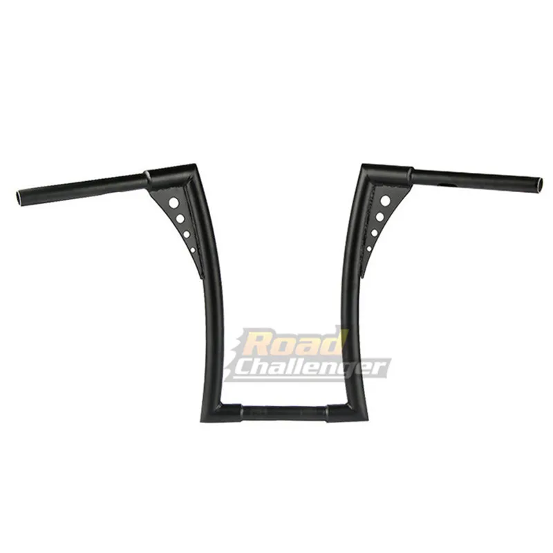 Ape вешалки руль 1" Rise Custom черный мотоцикл 1-1/4" Fat Bars Ручка Бар подходит для Harley DurableSoftail FLST FXST