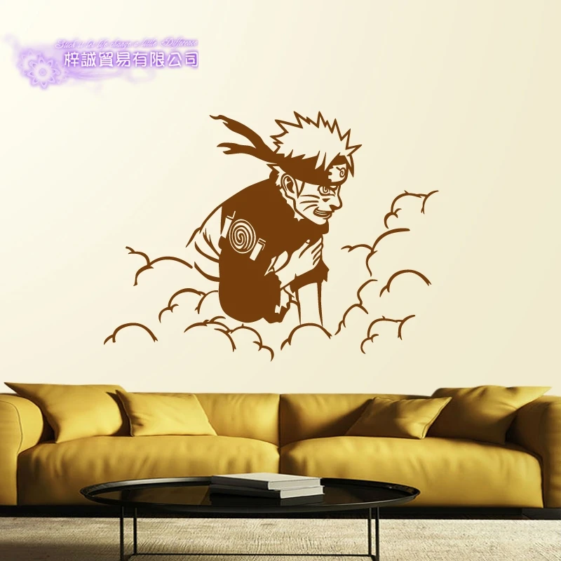 DCTAL Naruto Japanese Cartoon Car Sticker Uzumaki Naruto Decal Posters
