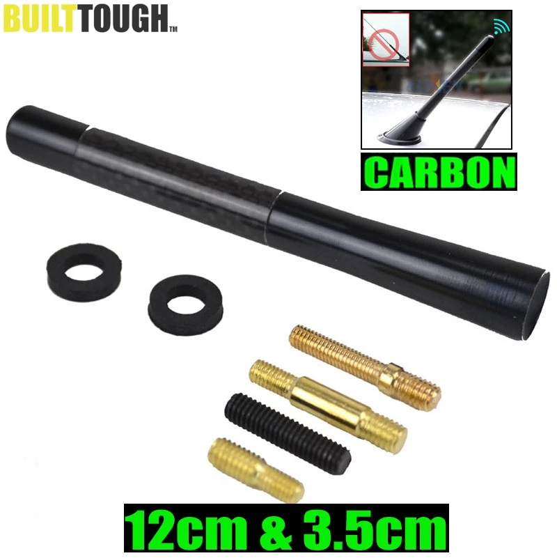 

3.5cm/12cm Mini Car Short Carbon Radio Aerial Antenna For Renault koleos Twingo Scenic Megane Fluence Latitude Clio 1/2/3/4 Roof