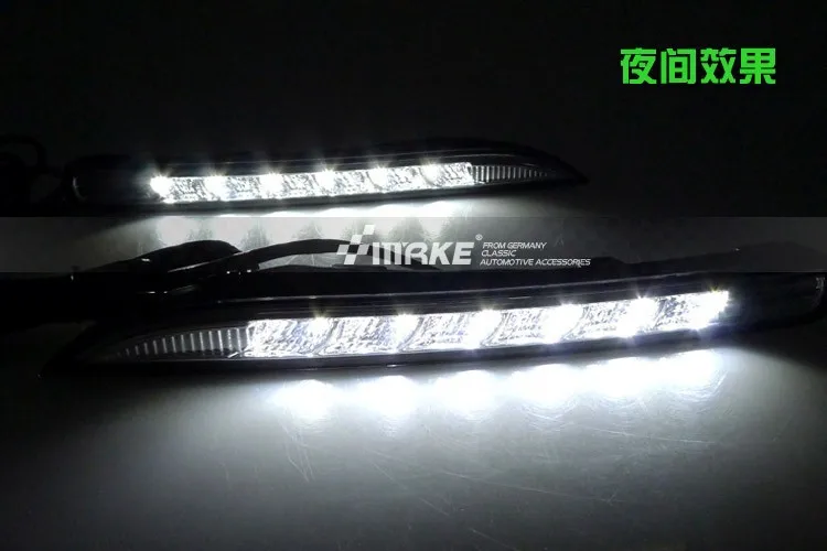  Free shipping  Waterproof 12V Car LED DRL Daytime running lights with Turn off style Relay for Rena - 32291816747
