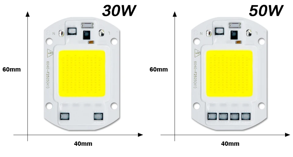Светодиодный чип COB диод AC 220 В 3-9 Вт 10 Вт 20 Вт 30 Вт 50 Вт для прямоугольная лампа матричная лампа светодиодные лампы-ампулы Y27 Y32 не нужен