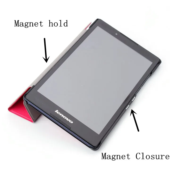 

PU Leather Cover Stand Case for Lenovo Tab 3 TAB3 8.0 850 850F 850M TB3-850M TB-850M Tab3-850 + 2Pcs Screen Protector Film
