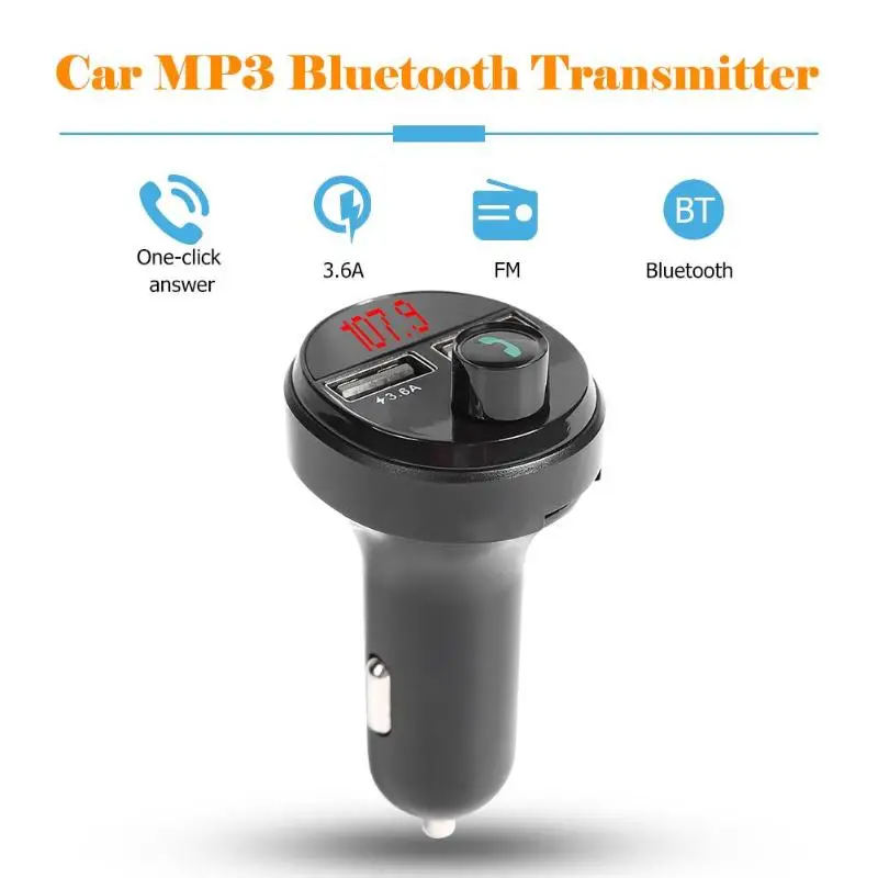 A615 беспроводной Bluetooth громкой связи автомобильный комплект fm-передатчик Модулятор MP3-плеер 3.6A двойной USB зарядное устройство