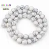 4/6/8/10/12mm Second Generation White Howlite Beads for Jewelry Bracelet Making Round Loose Beads Strand 15'' ► Photo 2/5
