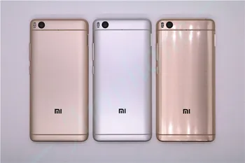 

New For Xiaomi 5S M5S Mi5S Spare Parts Back Battery Cover Door Housing + Side Buttons + Camera Flash Lens Replacement