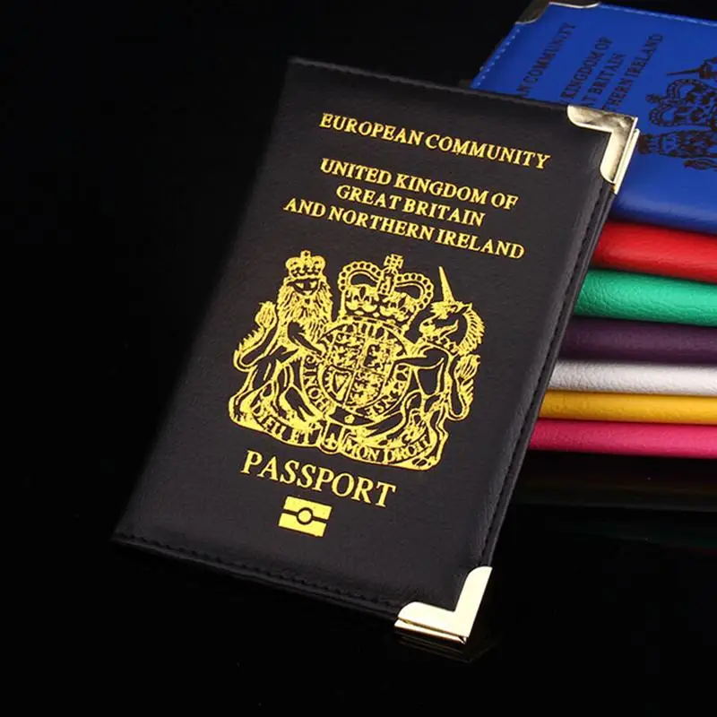 British Passport Holder European United Kingdom Britain PU Artificial