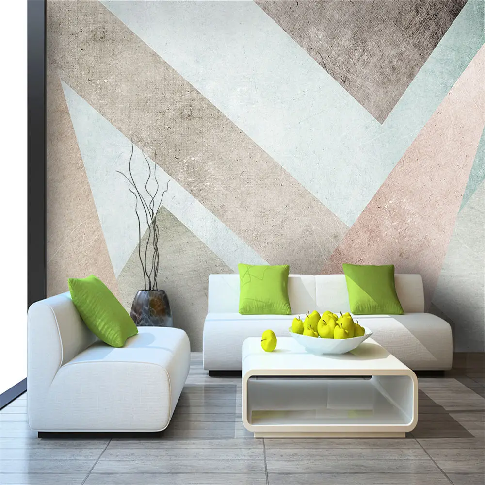 Custom wallpaper mural Nordic blue abstract lines modern minimalist bedroom wall - high-grade waterproof material Custom wallpaper mural Nordic blue abstract lines modern minimalist bedroom wall - high-grade waterproof material