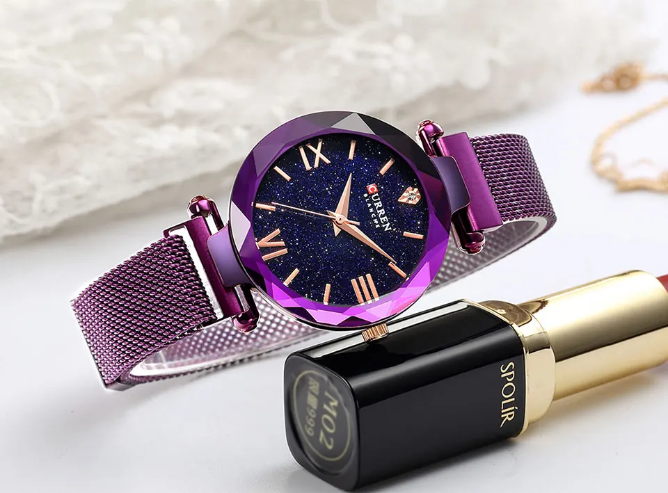 CURREN Модные синие женские часы минимализм простые Стильные Роскошные повседневные женские часы водонепроницаемые наручные часы для женщин