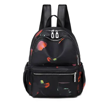 

New printed Oxford cloth backpack fashion school bag multi-function leisure travel shoulder bag canta
