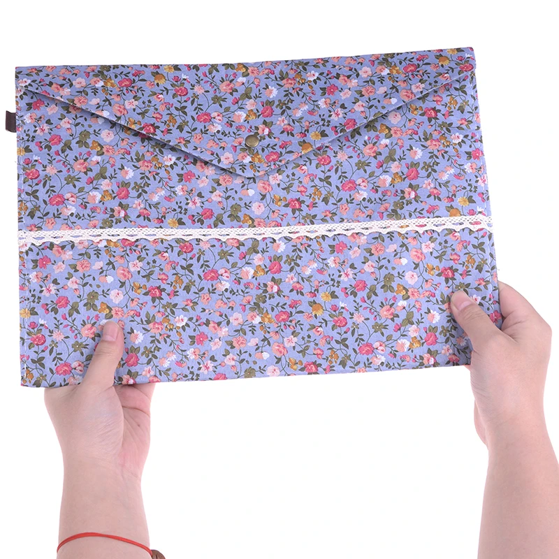 32.5 X 23.4cm A4 Cotton Fabric Paper Holder School Folder Bag Stationery Office Supplies