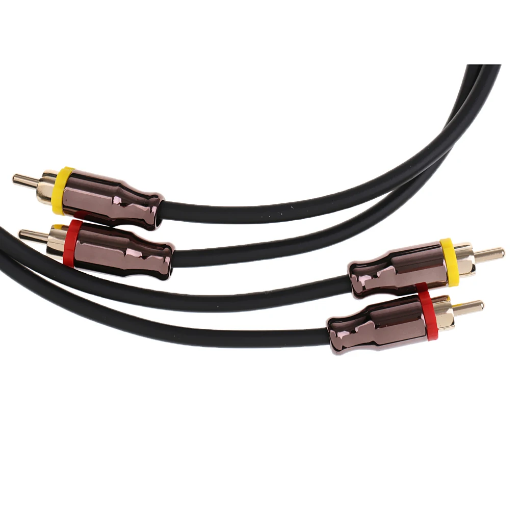 4.5m Car Audio Stereo Amplifier Speaker RCA Interconnect Cable Wire Plug
